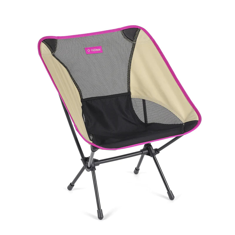 Helinox Chair One - Black/Khaki/Purple with Blk Frame - Base Camp Australia