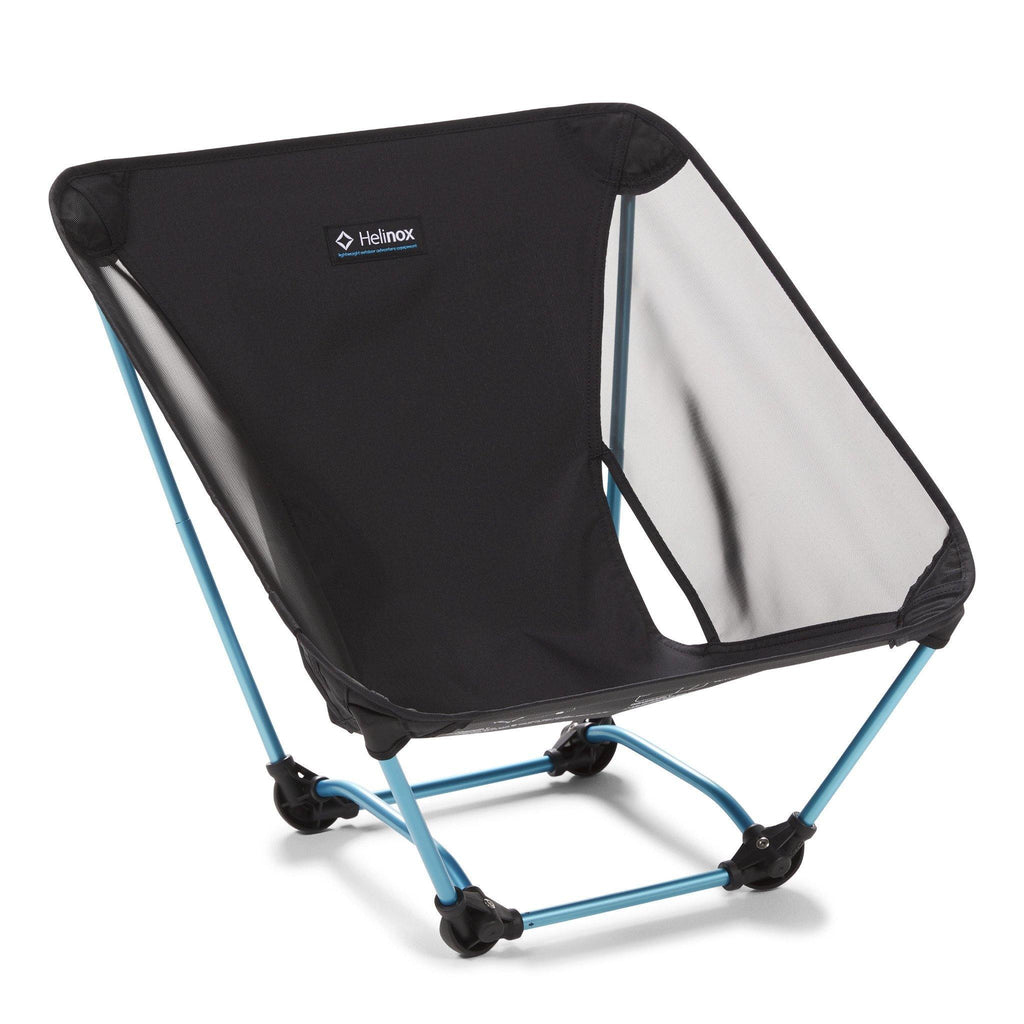 Helinox Ground Chair - Black with Blue Frame - Base Camp Australia